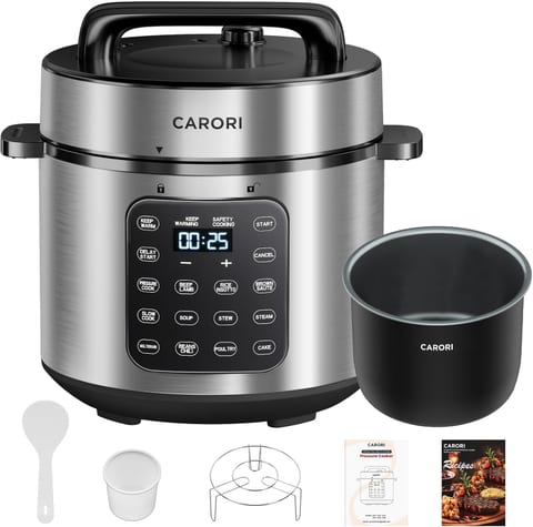 Electric Pressure Cooker 6 Qt, 9 Functions Programmable Instant Pot with IMD Touchscreen