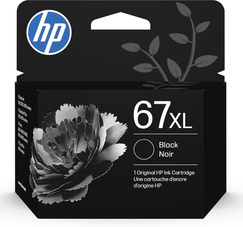 HP 67XL Black High-Yield Ink Cartridge | Works with DeskJet 1255