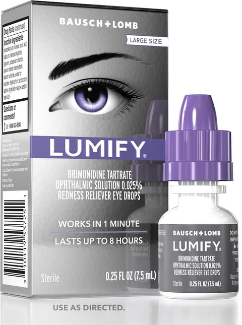 LUMIFY Eye Drops for Red Eyes, Redness Reliever for Brighter Looking