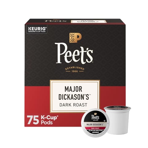 Peet's Coffee, Dark Roast Keurig K-Cup Pods, 100% Arabica Coffee